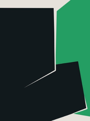 Picture of GREEN AND BLACK PLAIN ABSTRACT