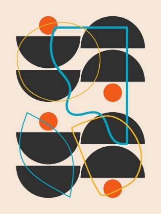 Picture of MID CENTURY WITH ABSTRACT LINES