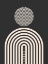 Picture of MID CENTURY GEOMETRICAL IN BLACK