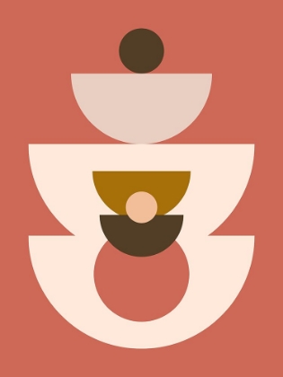 Picture of MID CENTURY GEOMETRICAL IN RED