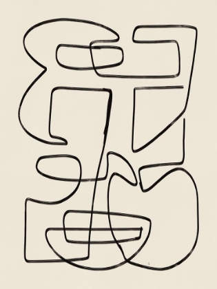 Picture of WARM ABSTRACT LINE ART