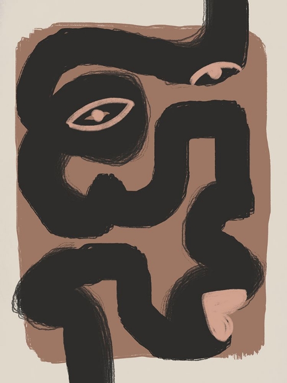 Picture of ABSTRACT BLACK PORTRAIT