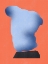 Picture of STONE SCULPTURE IN SOFT BLUE