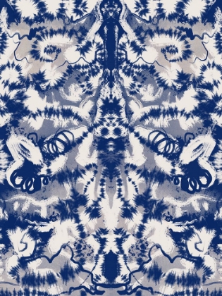 Picture of BLUE SYMMETRY WITH TIE DYE