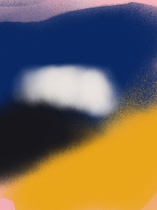 Picture of BLUE AND YELLOW ABSTRACT LIQUIFY