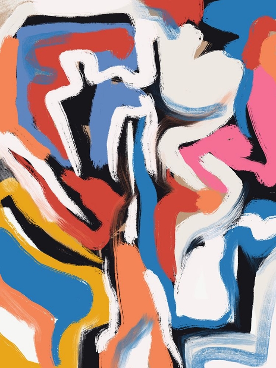 Picture of BOLD COLORFUL BRUSHSTROKES 02