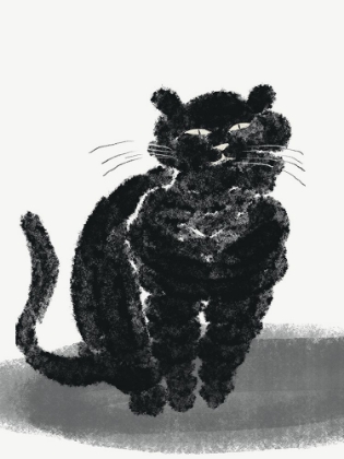 Picture of PORTRAIT OF A BLACK CAT