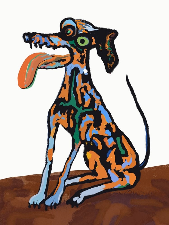 Picture of CRAZY DOG PORTRAIT