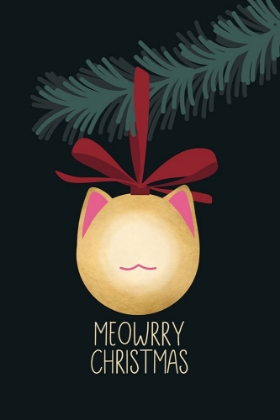 Picture of MEOWRRY CHRISTMAS BAUBLE (BLACK, GOLD)
