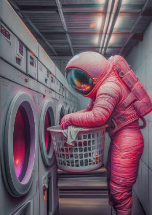 Picture of ASTRONAUT DOING LAUNDRY 1