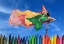 Picture of THE POSE OF COLORFUL BALLERINA