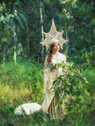 Picture of YOUNG LADY IN FOREST
