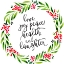 Picture of WATERCOLOR WREATH WITH HOLIDAY WISHES