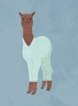 Picture of LLAMA IN PJS BANANA BLUE