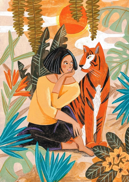 Picture of WOMAN WITH TIGER
