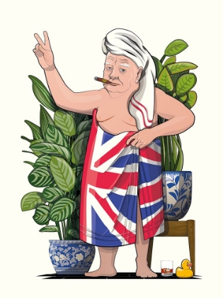 Picture of CHURCHILL IN UNION JCK BATH TOWEL