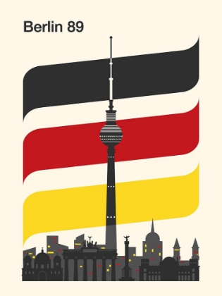 Picture of BERLIN RETRO TRAVEL PRINT