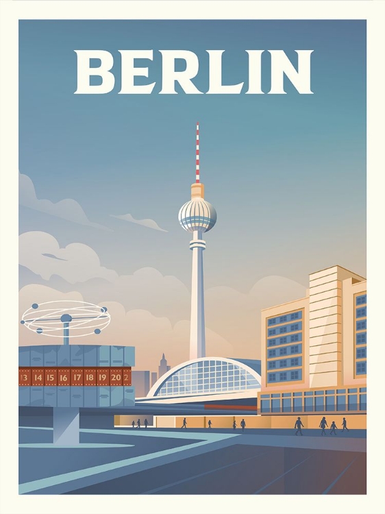 Picture of BERLIN CITYSCAPE TRAVEL PRINT