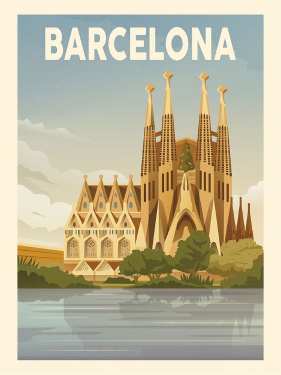 Picture of BARCELONA TRAVEL PRINT