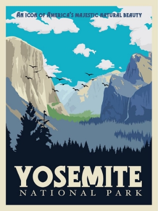 Picture of YOSEMITE NATIONAL PARK TRAVEL PRINT