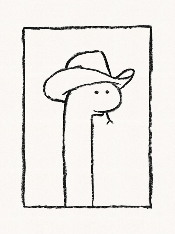 Picture of SQUIGGLES THE SNAKE IN A STETSON