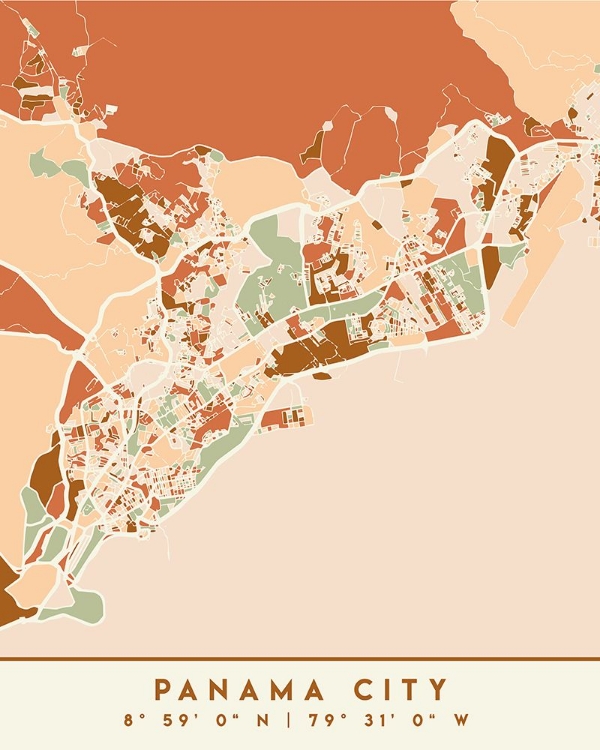 Picture of BLACK MAPS EARTH TONES 63