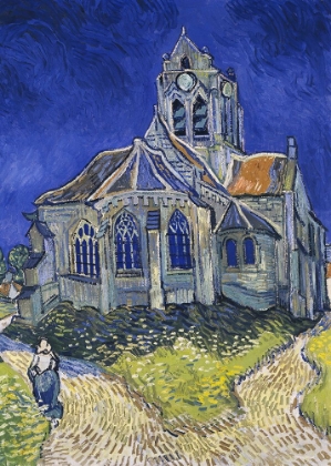 Picture of VINCENT VAN GOGHS THE CHURCH AT AUVERS (1890)