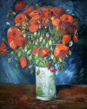Picture of VINCENT VAN GOGHS VASE WITH POPPIES (1886)