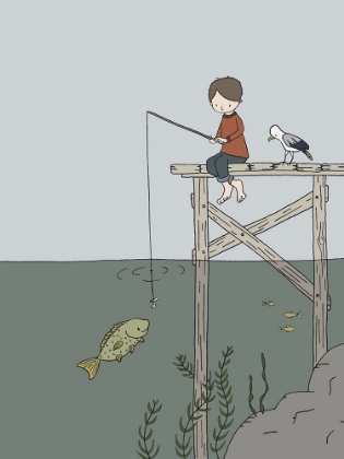 Picture of BOY FISHING