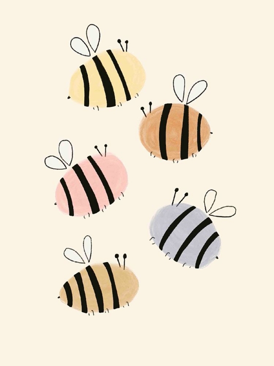 Picture of WATERCOLOR BEES