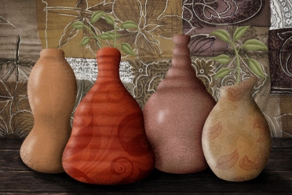 Picture of EXTRAVAGANT GROWTH VASES 1