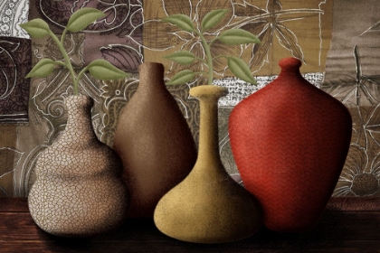 Picture of EXTRAVAGANT GROWTH VASES 2