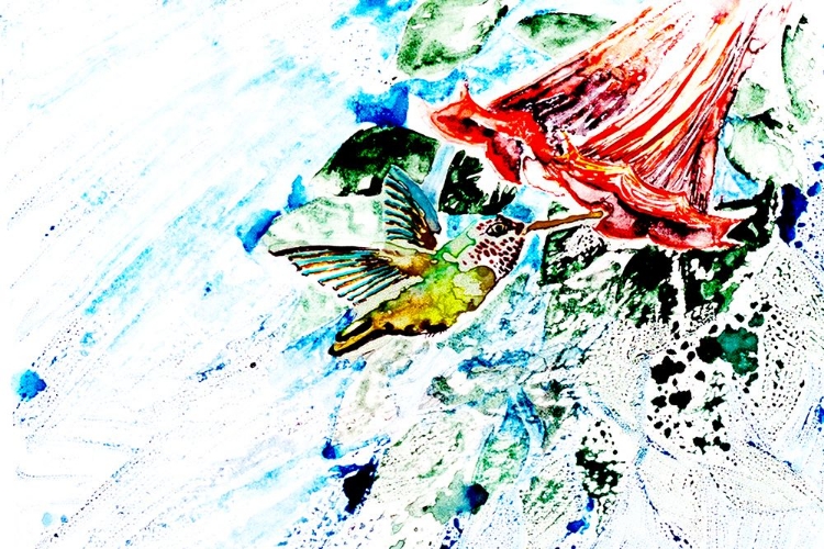 Picture of ABSTRACT HUMMINGBIRD