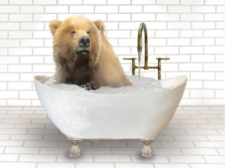 Picture of BEAR IN BATHTUB