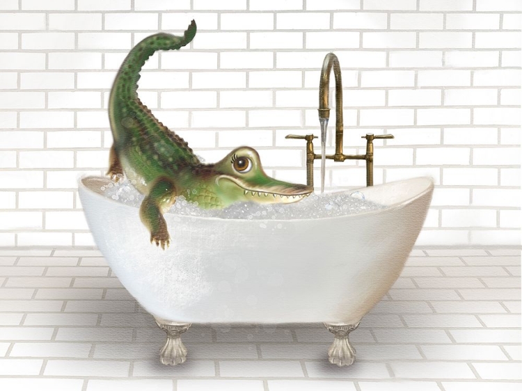 Picture of ALLIGATOR IN BATHTUB