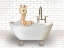 Picture of GIRAFFE IN BATHTUB