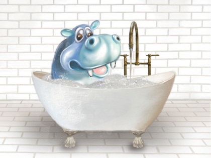 Picture of HIPPO IN BATHTUB