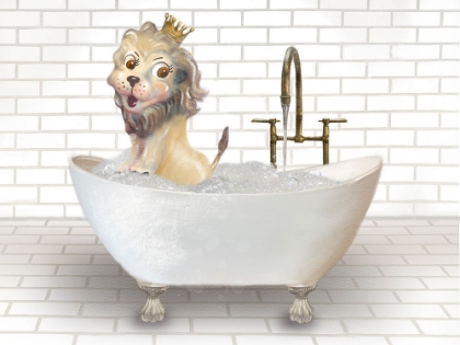 Picture of LION IN BATHTUB