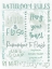 Picture of BATHROOM RULES MONOCHROMATIC