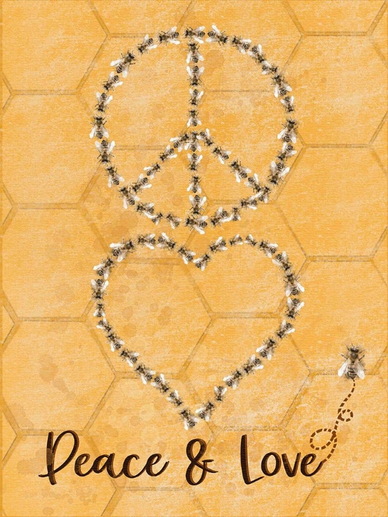 Picture of BEES PEACE AND LOVE WITH BEE