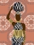 Picture of WOMAN MANDALA ZEBRA PRINT CORAL