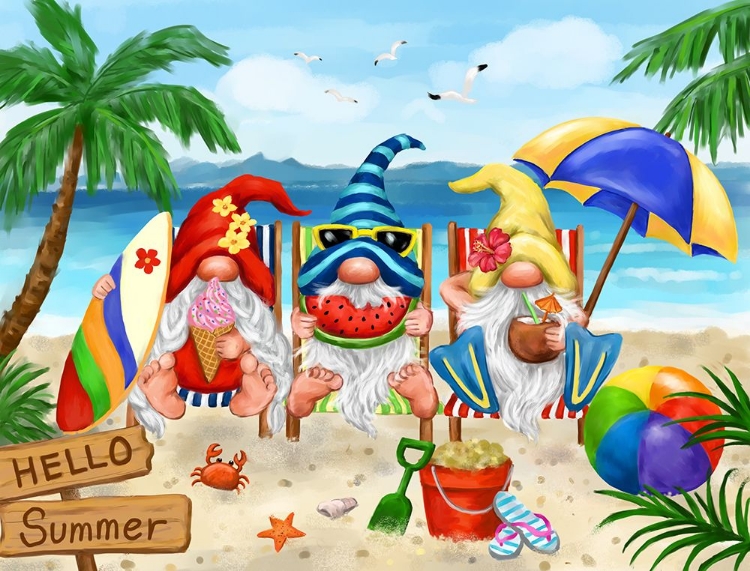 Picture of SUMMER GNOMES AT BEACH