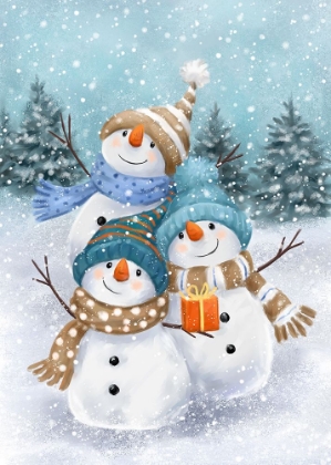 Picture of THREE WINTER SNOWMEN