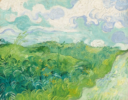 Picture of GREEN WHEAT FIELDS AUVERS - VINCENT VN GOGH