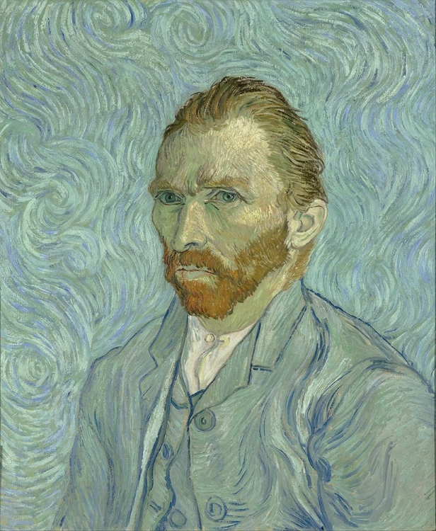 Picture of SELF PORTRAIT IN AQUA - VINCENT VAN GOGH