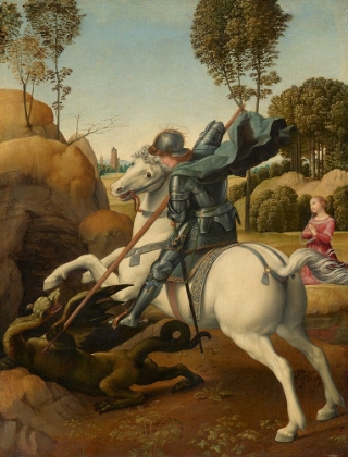 Picture of ST GEORGE AND THE DRAGON - RAPHAEL