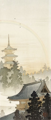 Picture of PAGODA AND RAINBOW - OHARA KOSON