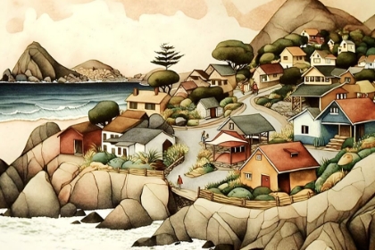 Picture of FOLK ART HARBORS 3