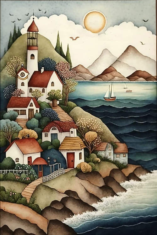 Picture of FOLK ART HARBORS 12