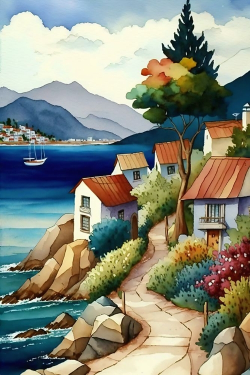 Picture of FOLK ART HARBORS 13